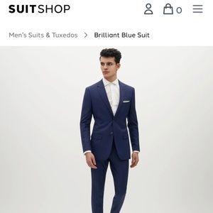 Brilliant blue suit